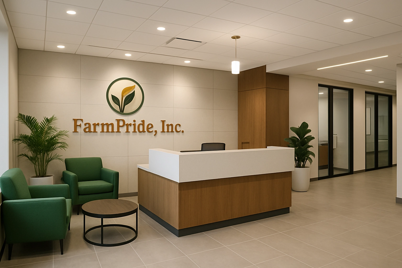 Customer office welcome area